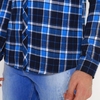 Camisa Regular Fit Flanelada. - Azul. - Forum 031.46.02790 na internet