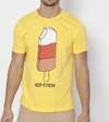Camiseta "Keep It Fresh". - Amarela & Preta. 4EZ01KEN na internet