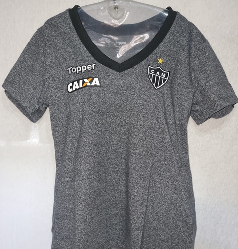 Camisa Atlético Mineiro Concentração Feminina 2018 Topper 4201688-9654