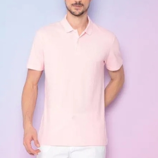 Polo Com Bordado. - Rosa Claro. - Forum 025.46.02201-43758