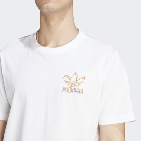 Camiseta Graphics Fire Trefoil - Branco adidas II8177 na internet