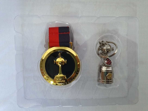 Caixa do Campeão: Medalha + Chaveiro Libertadores Flamengo 2019 Milled - comprar online