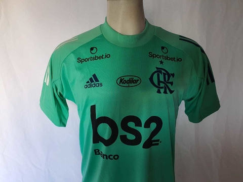Camisa de Treino Flamengo Adidas 2020 Verde Com Patrocínio FH7581 - comprar online