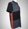 Camisa Polo Flamengo Adidas 3S Masculina - Cinza e Preto - comprar online
