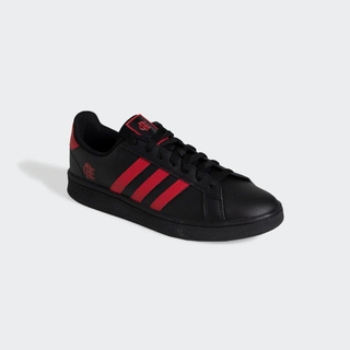 Tênis Adidas Grand Court Base Flamengo Preto+Vermelho EX1873