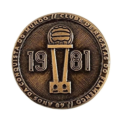 Moeda Comemorativa Oficial Licenciada Flamengo 40 Anos do Mundial MD1981 - comprar online