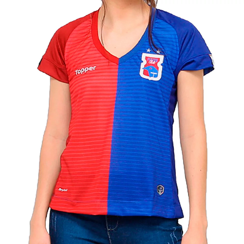 Camisa Paraná I 2017 s/n° Torcedor Topper Feminina - Vermelho e Azul 4139702-1446