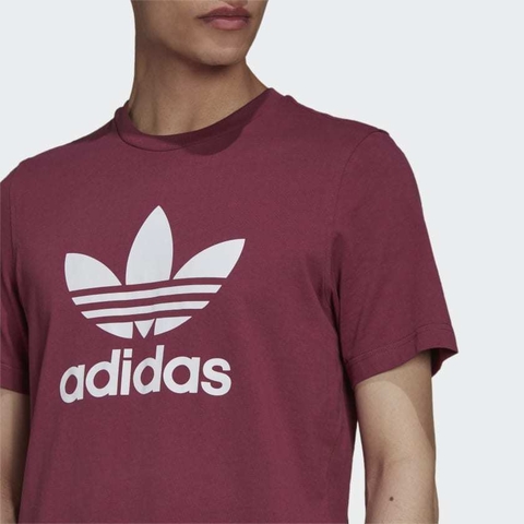 Camiseta Adicolor Classics Trefoil Adidas - Borgonha H06641 - comprar online