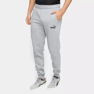 Calça Moletom Puma Essentials Slim Masculina Cinza 586749-03