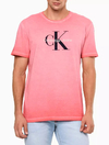 Camiseta Calvin Klein Masculina Reissue Tinto Pêssego - CKJM113E-0220