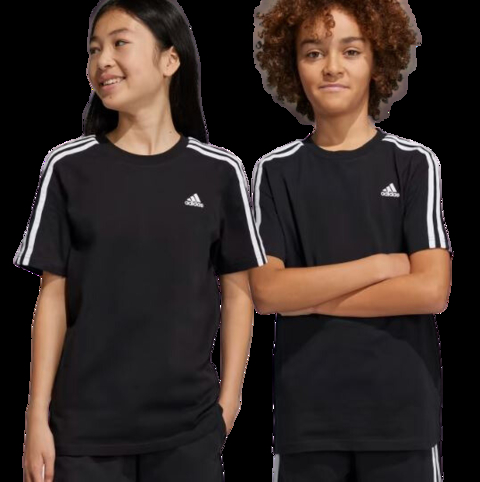 Camiseta Algodão Essentials 3-Stripes Adidas HR6330 - loja online