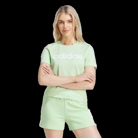 Camiseta Essentials Slim Logo - Verde adidas - IS2096 na internet