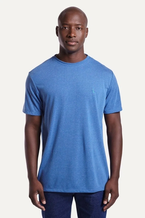 Camiseta Reserva com Linho - Azul Royal. 0054859-010