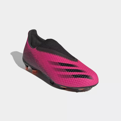 Chuteira Infantil Sem Cadarços X Ghosted.3 Campo - Rosa adidas FY7281 - comprar online