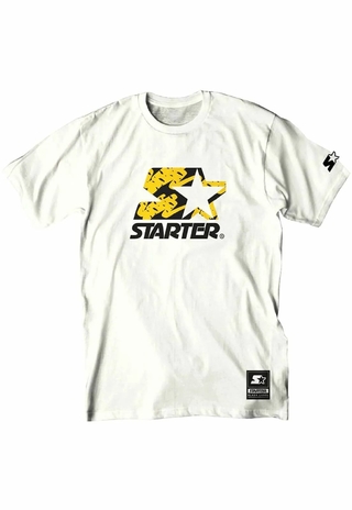 Camiseta Estampada Starter Logo Branca T754A