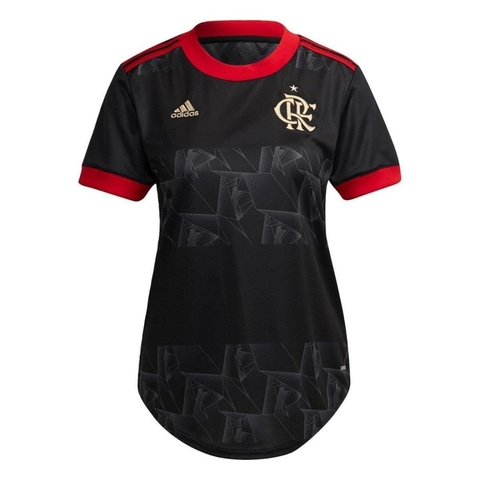 Camisa 3 CR Flamengo 21 Adidas - Preto+Vermelho GR4285