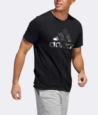 Camiseta Adidas Logo Foil Preto HE4850