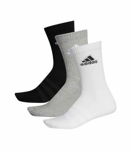 Meias Adidas Amortecidas Cano Alto 3 Pares Cinza - IA3951