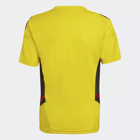 Camisa Treino Infantil CR Flamengo Condivo 22 - Amarelo adidas HA5416 - comprar online