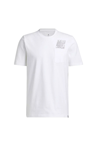 Camiseta Adidas Estampada Bolso Dynamic Sport Branca - HK6774