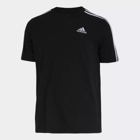Camiseta Adidas Malha Simples 3-Stripes - GA4533