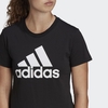 Camiseta Feminina Adidas Loungewear Essentials Logo - Preto GL0722 - Kevin Sports
