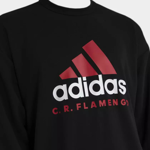 Moletom Gola Careca CR Flamengo DNA - Preto adidas HD3888 na internet