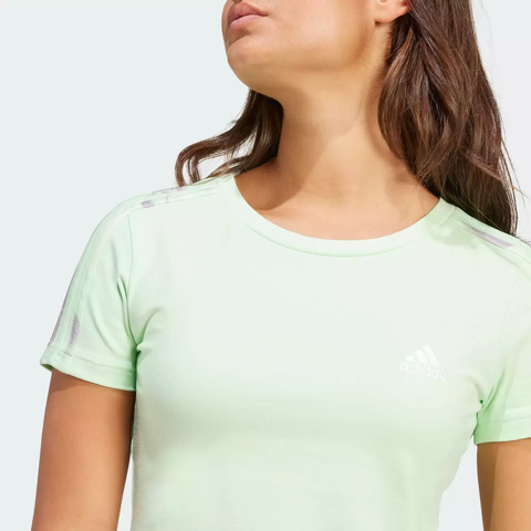 Camiseta Essentials Três Listras - Verde adidas - IR6119 - loja online