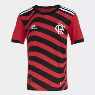 Camisa 3 CR Flamengo 22/23 Infantil - Vermelho adidas HD3789