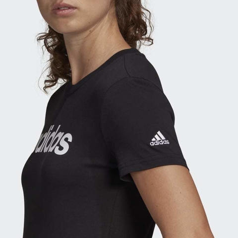 Camiseta Adidas Essentials Slim Logo Preta GL0769 - loja online