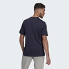 Camiseta Adidas Essentials 3-Stripes Azul Marinho GL3734 - loja online
