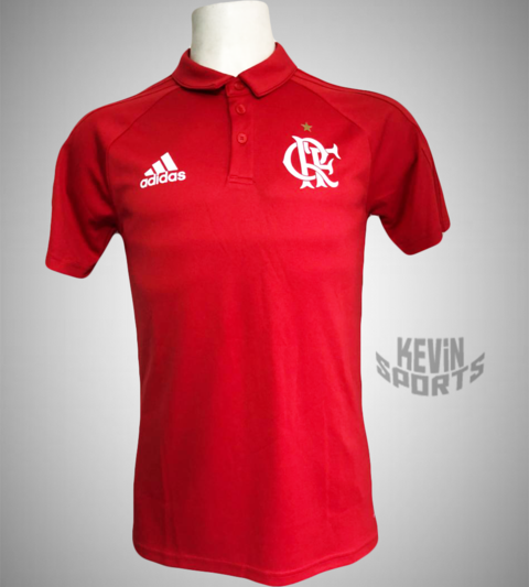 Polo Adidas Flamengo Viagem 2017 Vermelha AZ9832