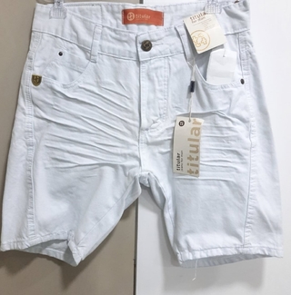 Bermuda Titular Jeans Básica Branca 13212.834