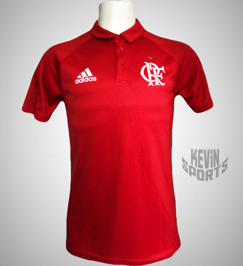 Polo Adidas Flamengo Viagem 2017 Vermelha AZ9832 - comprar online