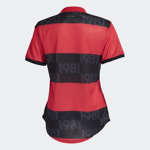 Camisa Feminina Flamengo Adidas Jogo 1 2021 Rubro-Negra GG1000 - comprar online