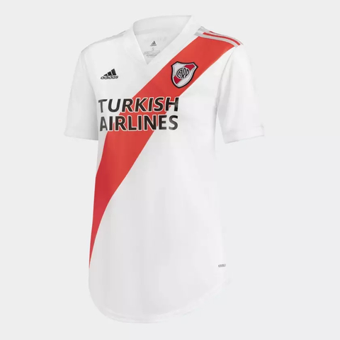 Camisa 1 River Plate 20/21 Feminino - Branco Adidas FQ7657