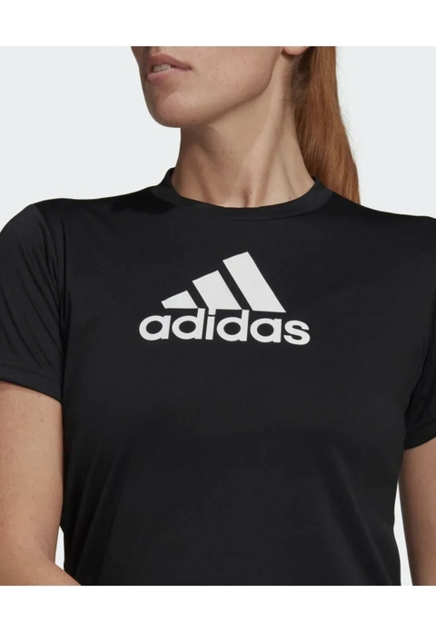 Camiseta Feminina Adidas Primeblue Designed 2 Move Logo GL3820 - Kevin Sports