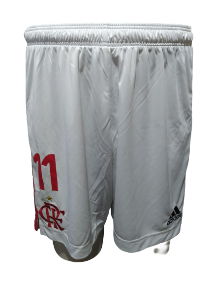 Short Flamengo CRF C/Número Adidas Branco 2020 ED9170