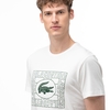 Camiseta Lacoste Logo Branca + Verde TH5097-21-70V - comprar online