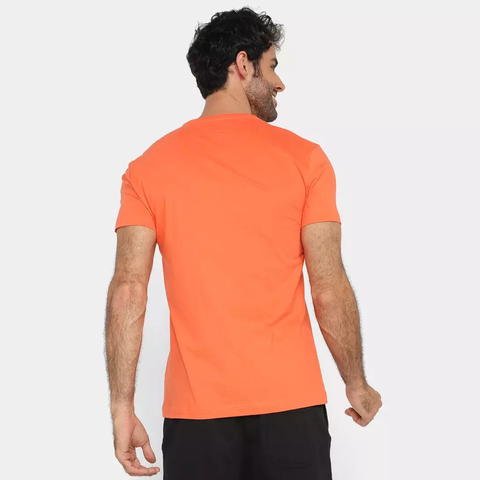 Camisetas Tommy Hilfiger Masculino -THMW0MW27120-THXMV - Laranja - comprar online