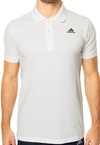 Camisa Polo adidas Piquet Branca AB2485 - comprar online