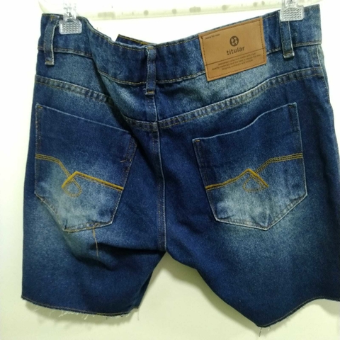 Bermuda titular jeans basica rasgada 13385 - loja online