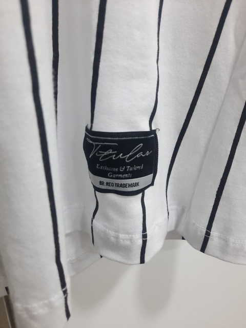 Camiseta Listrada Titular Jeans Logo Fino 13040.111-LT - comprar online