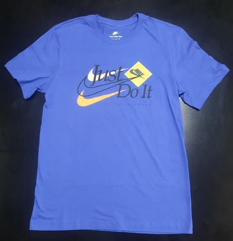 Camiseta Nike Just Do It Azul Masculina DM4200-430