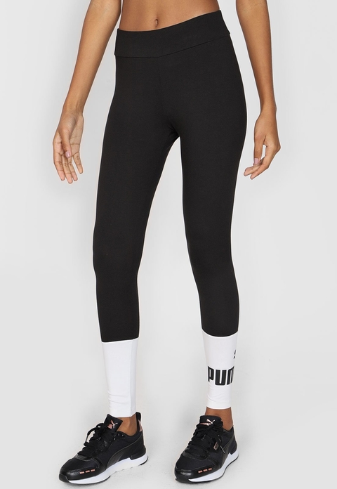 Legging Puma Colourblock Preta/Branca 587913-01