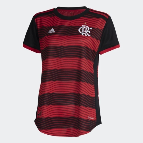 Camisa Feminina Flamengo Adidas Rubro-Negra HA8339