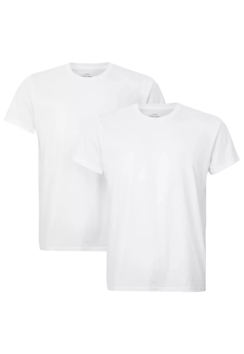 Kit 2 Camisetas Masculinas Calvin Klein Branco U9000-0900