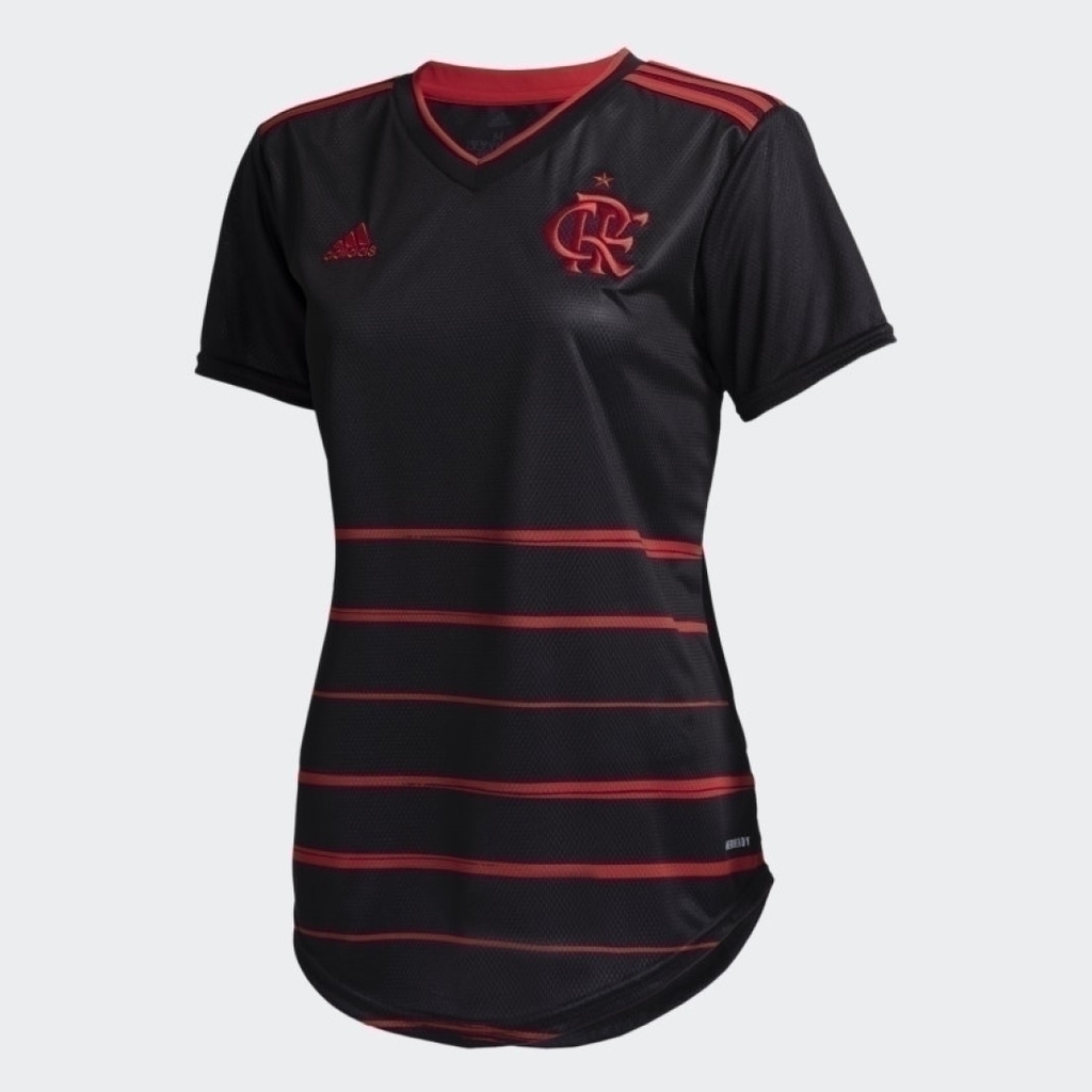 Camisa Feminina Flamengo Adidas Jogo 3 Preta 2020 FL9043