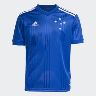 Camisa Infantil Cruzeiro Adidas 1 2020 Azul FU1101