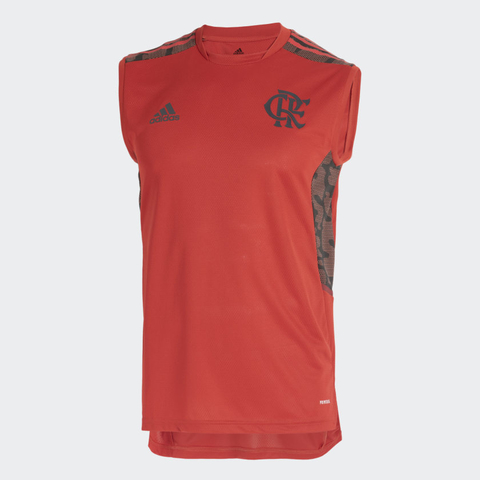 Camiseta Regata de Treino Flamengo Adidas Vermelha GK7359